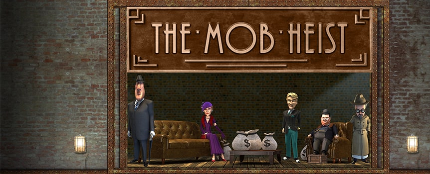 Join a mob in 1930’s Chicago as they plan to pull off a great heist. Each of the five gangsters are critical to the success of the operation, and when they all show up on the reels, free spins abound. Five banks are on their radar, and they plan to rob them all. The game’s Bank Job Bonus will have you planting dynamite at vault doors and cashing in on prizes up to 1,000X your total bet. You can also attempt to double every payout collected from a winning spin by playing the game’s Double Up feature.