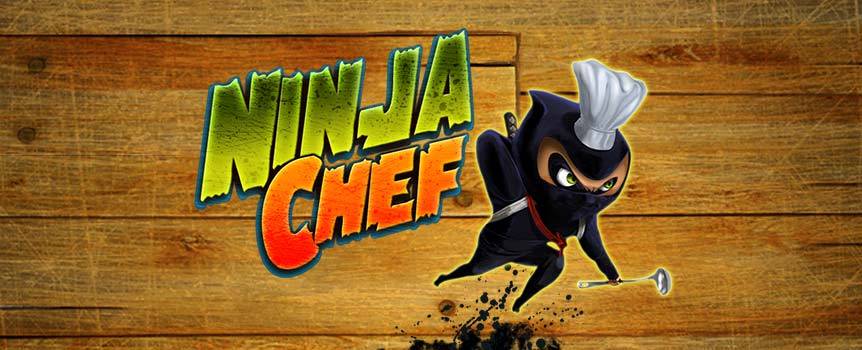 Channel your inner warrior spirit and pick up your katana blades in this 5-line, 30 reel journey into Japanese delicacies. Slice and dice your way with our Ninja Chef master as he will open your eyes to delicious seafood symbols, sushi, deadly puffer fish symbols and succulient lobster symbols. The Ninja Chef will help you master the dark arts of the kitchen with free spins and bonus multipliers. Sharpen your kitchen knives with a Wild Reel Extender Bonus. During free spins more than one wild reel can appear during free spins, giving you more chances to build some winning combos.