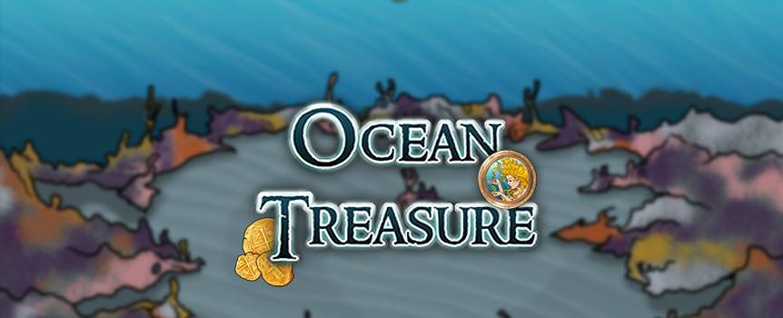 Discover the mysteries that lie thousands of leagues at the bottom of the sapphire blue ocean and take home your treasure in this 5-reel aquatic slot game. You’ll be swimming alongside adorable expanding puffer fish, oyster shells that guard a special pearl, ominous sharks that patrol their territory and giant orange octopi. You may even have a few mermaid sightings while you’re down there. Use your compass to navigate these virgin depths and keep spinning to locate a bounty of glistening gold artifacts once belonging to pirates and lost civilizations.